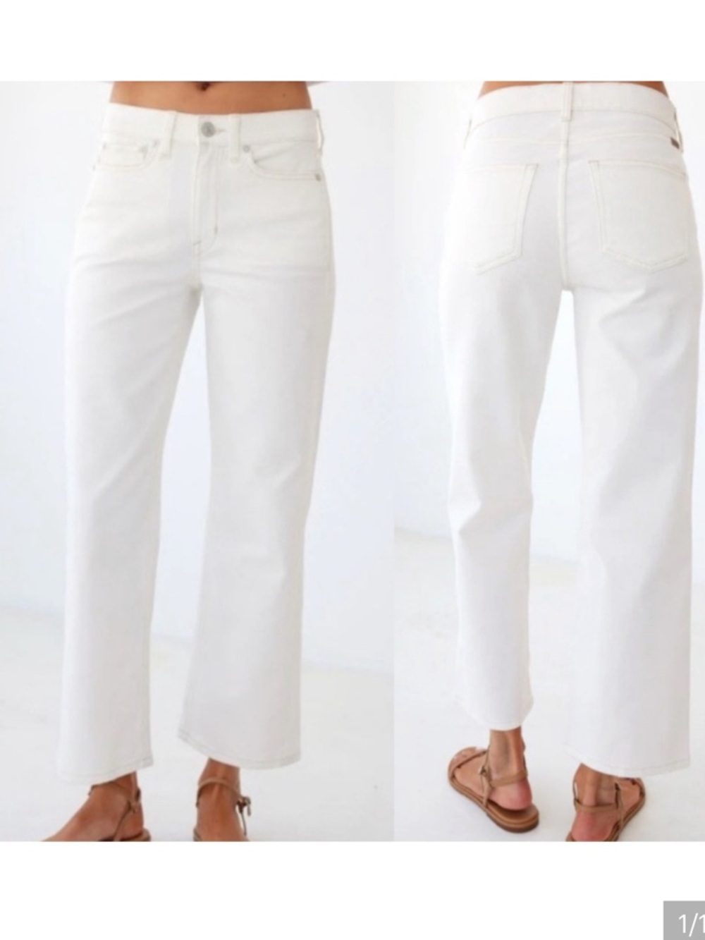 AYR the Easy Easy Women's Straight Leg Jeans in Cream